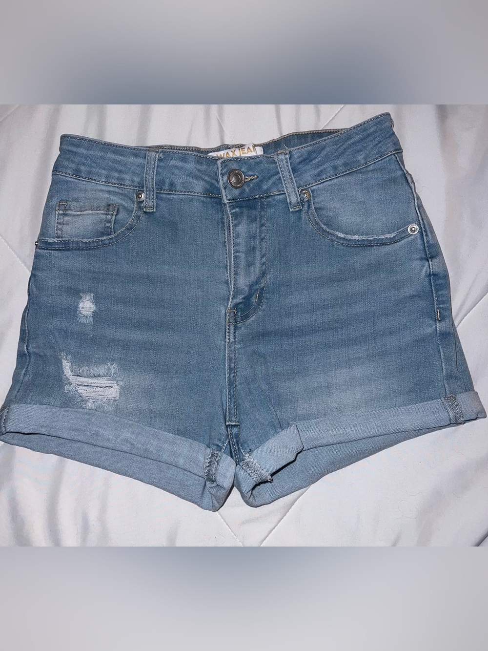denim shorts